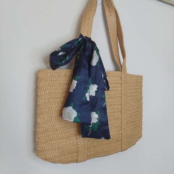 Draper James Everyday Straw Tote Bag NWT - Picture 2 of 6